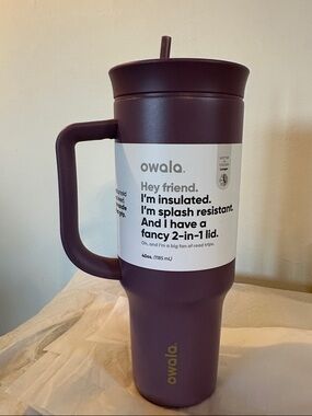 Owala 40oz Insulated Travel Mug - Plum - New